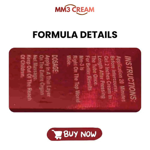 MM3 Cream – Sex Timing Delay Cream For Men (Herbal, Pakistan)